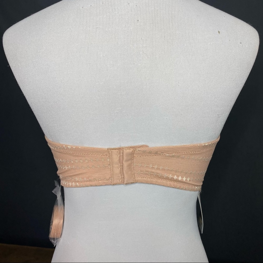 Wacoal Respect Balconette Strapless Bra 38DD Praline Beige Convertible Multi - Picture 7 of 13